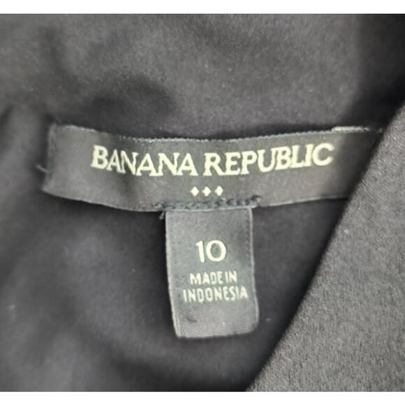 Banana Republic Jumpsuit Women's size 10 Black Ankle Length Sleeveless Pockets - Picture 2 of 16